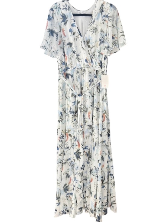 Ivy City Dresses & Skirts - NWT Ivy City Co 1X Floral Maxi Dress Flutter Sleeve Tie Waist Cottagecore